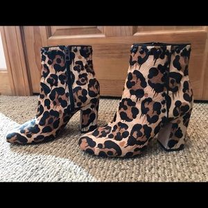 Leopard Coach booties